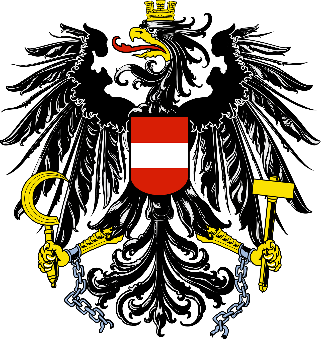 شعار العلم الوطني Österreich (كمية 1 = 1 مجموعات / 2 فيلم شعار / يمكن استبدال أضواء شعارات أخرى)