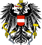 النمسا Österreich شعار العلم الوطني (كمية 1 = 1 مجموعات / 2 فيلم شعار / يمكن استبدال أضواء شعارات أخرى)