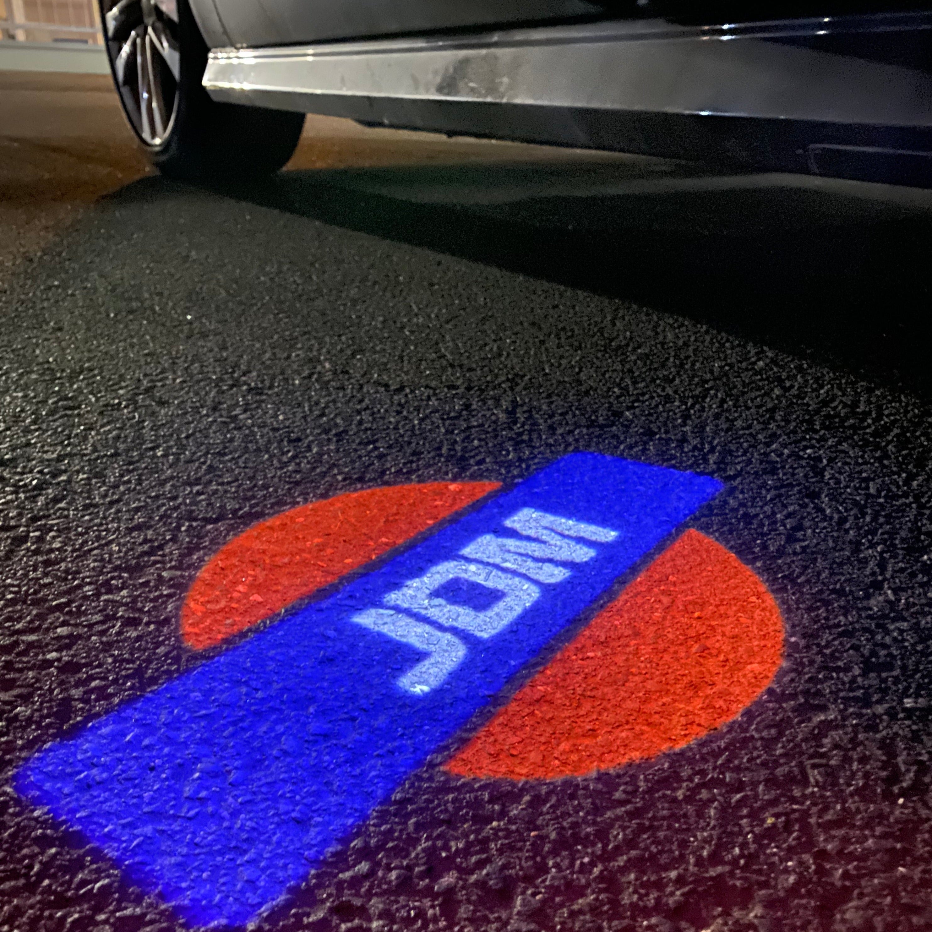 JDM LOGO PROJECTOT LIGHTS Nr.15 (quantity 1 = 1 sets/2 door lights)