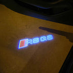 AUDI LOGO PROJECTOT LIGHTS Nr.19 (الكمية 1 = 2 Logo Films /2 أضواء الباب)