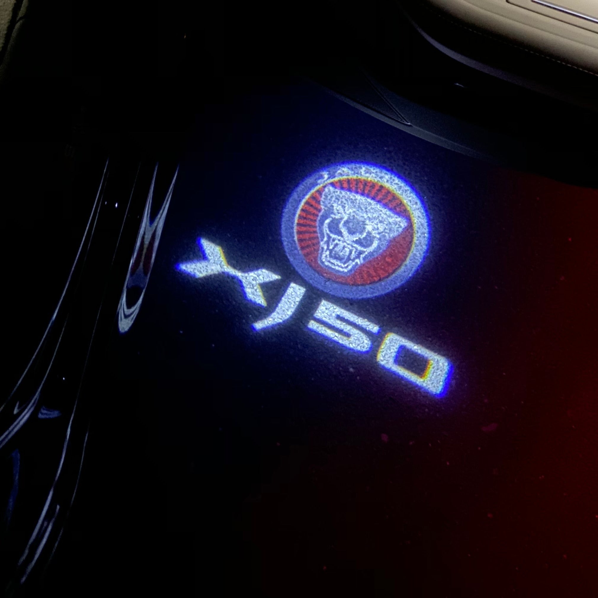 أضواء بروجكتور شعار جاكوار عدد 103 (الكمية 1 = 1 مجموعة / 2 أضواء باب)