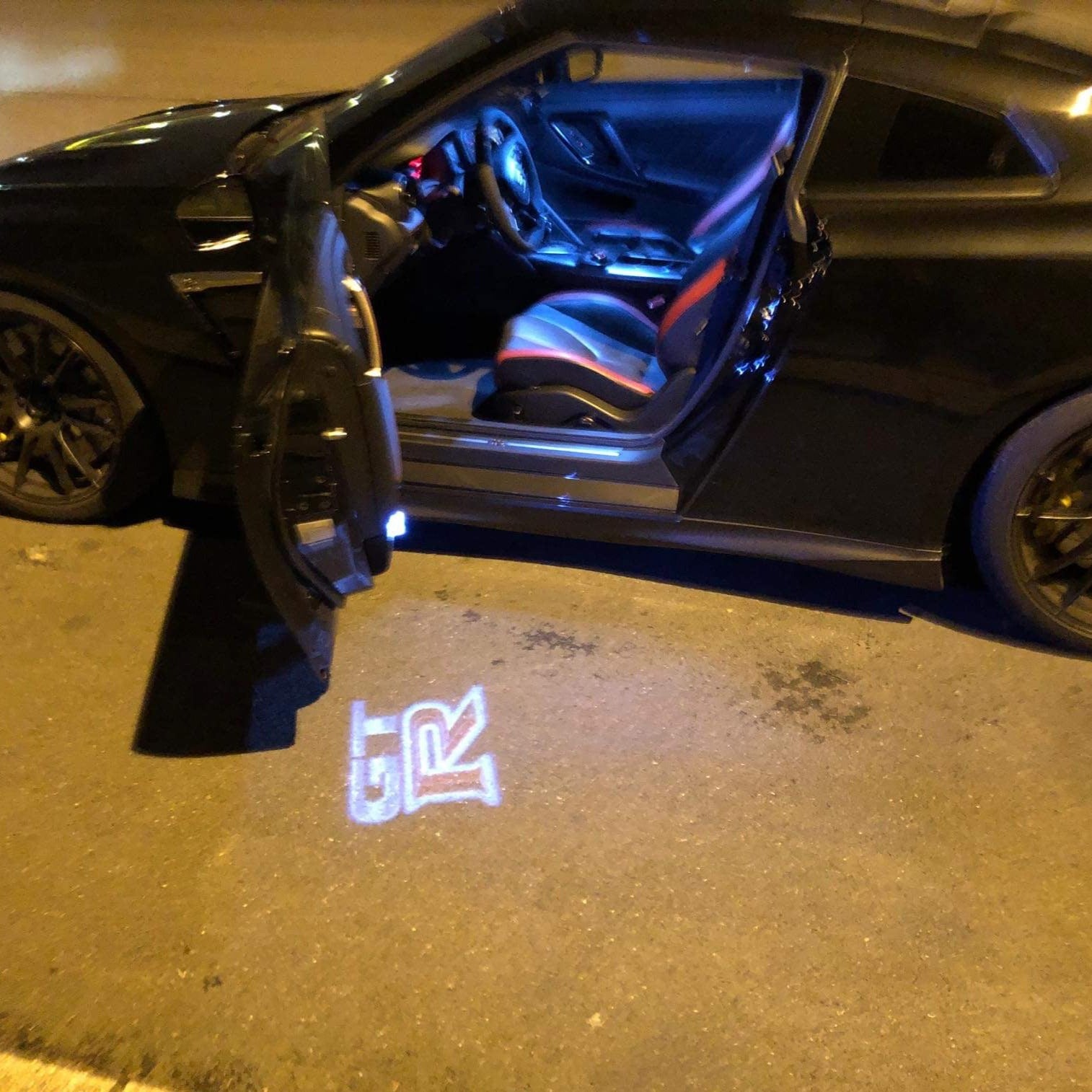 GTR R35 PROJECTOT LIGHTS Nr.01 (quantity 1 = 2 Logo Films /2 door lights）