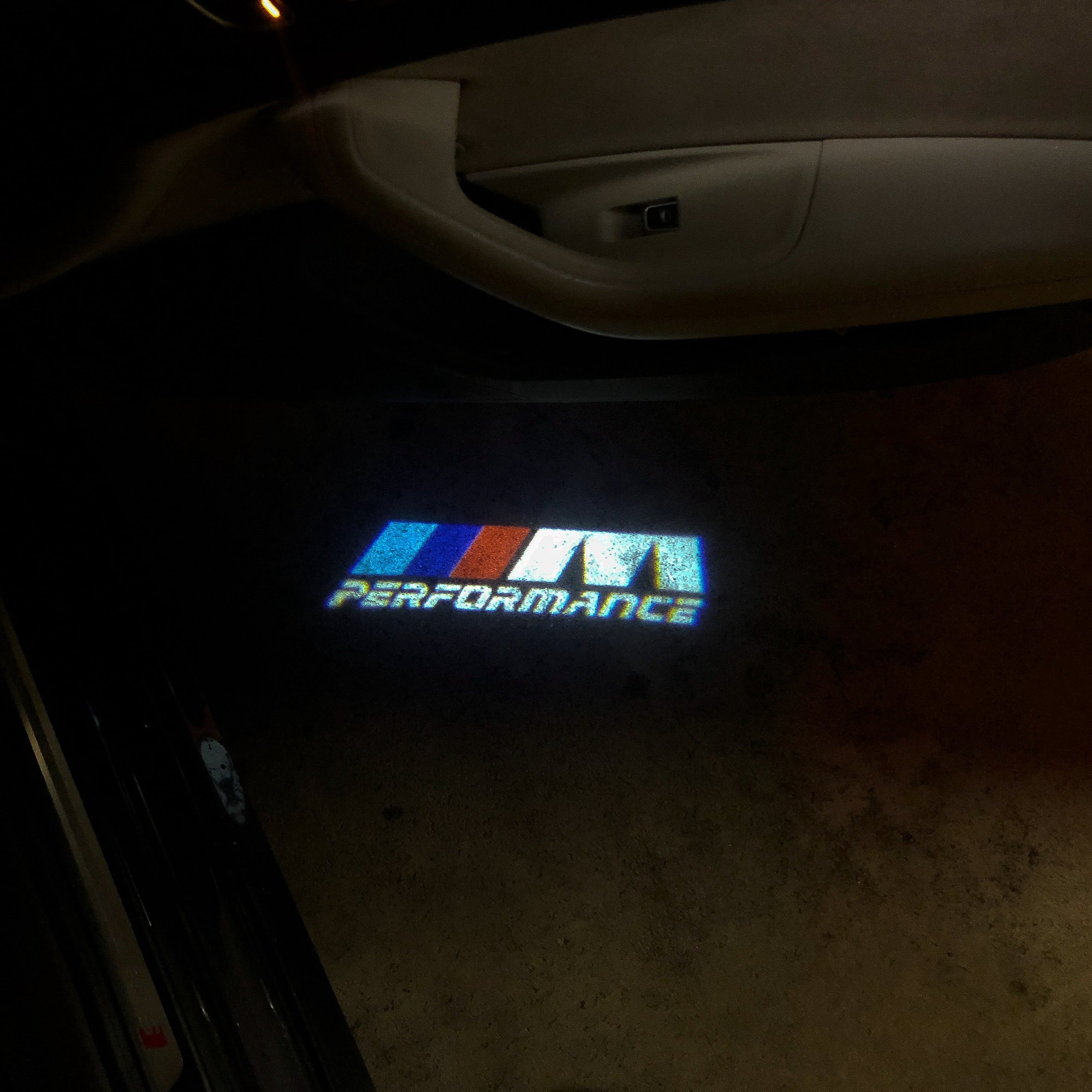 BMW M PERFORMANCE  LOGO PROJECTOT LIGHTS Nr.10 (quantity 1 = 1 sets/2 door lights)