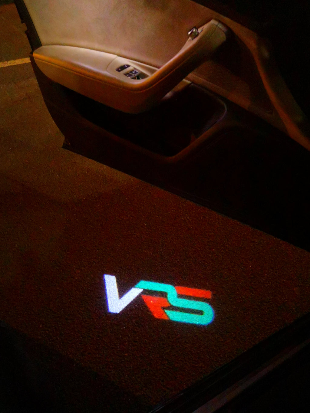 SKODA VRS LOGO PROJECTOT LIGHTS Nr.26 (quantity  1 =  2 Logo Film /  2 door lights)