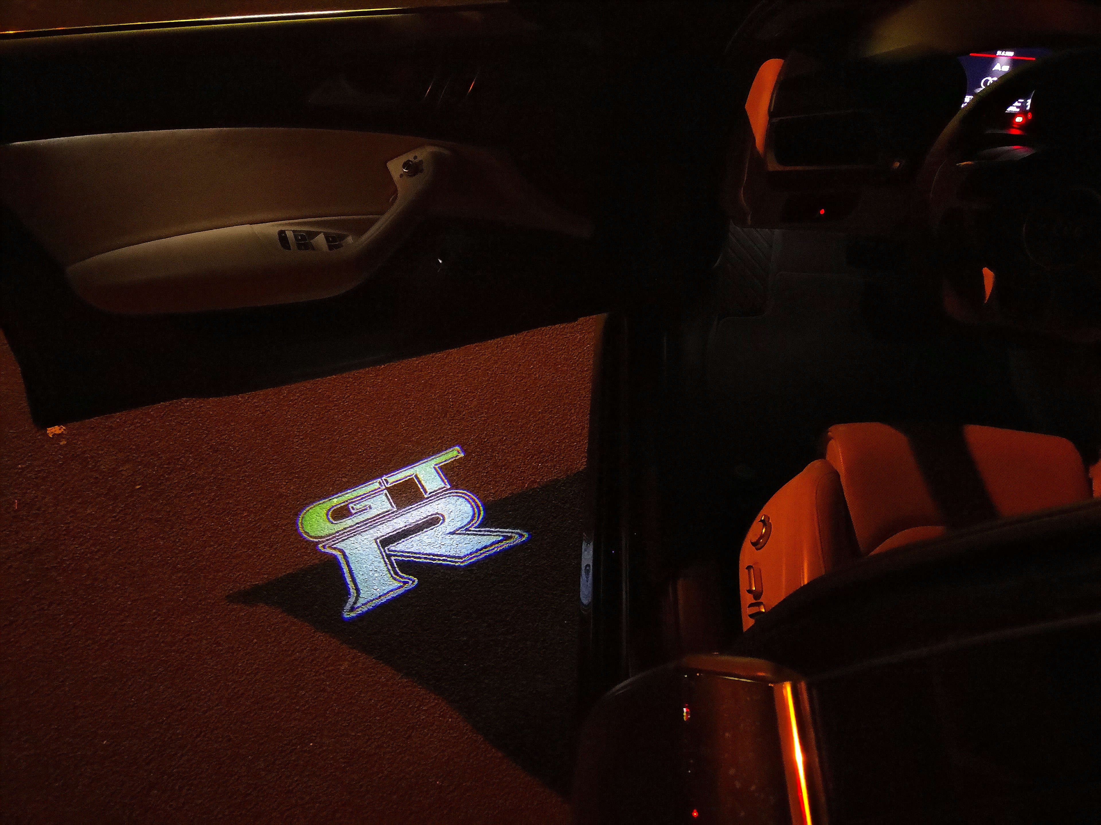 GTR-R35   LOGO PROJECTOT LIGHTS Nr.07  (quantity 1 = 2 Logo Films /2 door lights）