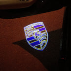 LOGO PROJECTOR LIGHTS PORSCHE Nr.05 (الكمية 1 = 2 شعار فيلم / 2 أضواء باب)