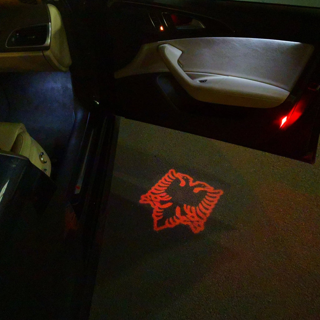 Albania   National Flag  logo (quantity 1 = 1 sets / 2 logo   Can replace of lights  other logos )