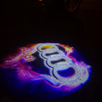AUDI LOGO PROJECTOT LIGHTS Nr.20 (الكمية 1 = 2 Logo Films /2 أضواء الباب)