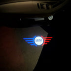 MINI ORIGINAL LOGO PROJECROTR LIGHTS  (quantity  1 =  2 Logo Film /  2 door lights)  Nr.mini001