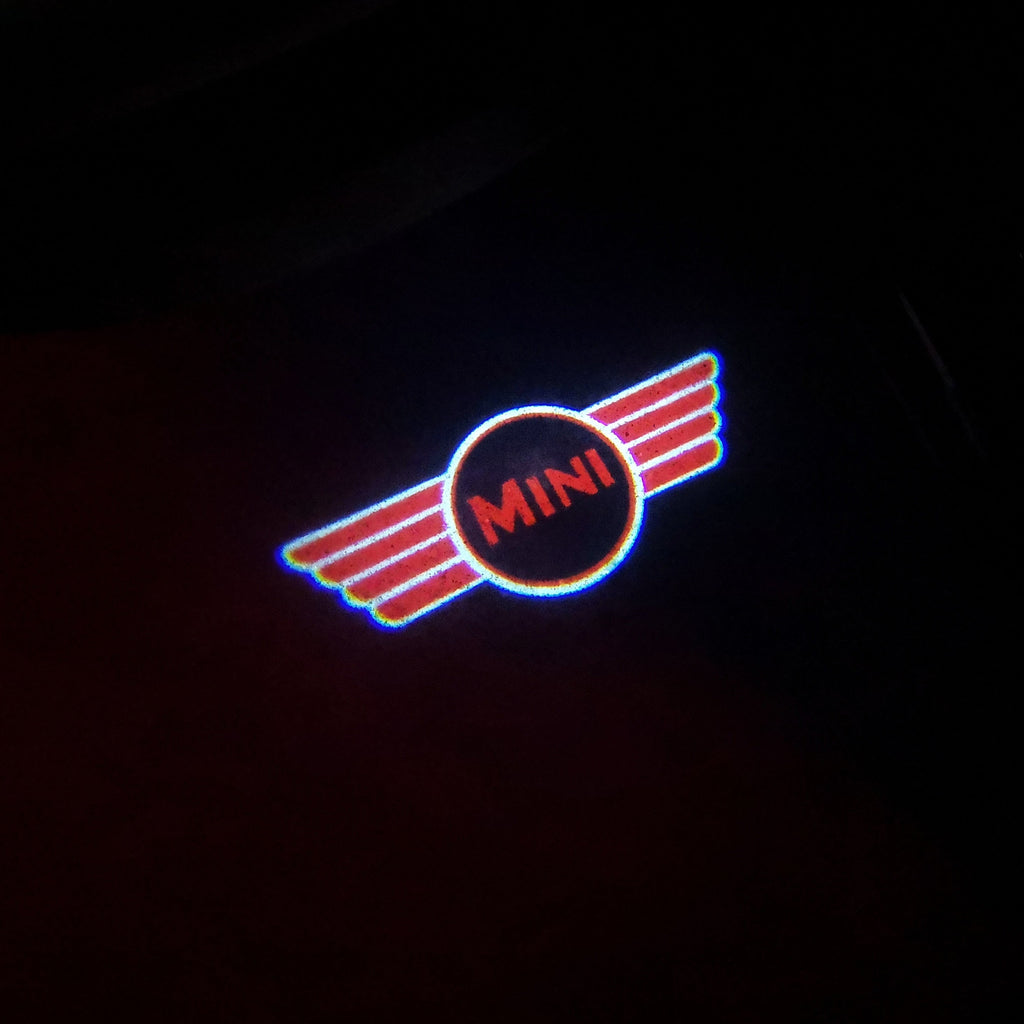 MINI ORIGINAL LOGO PROJECROTR LIGHTS Nr.26 (quantity  1 =  2 Logo Film /  2 door lights)