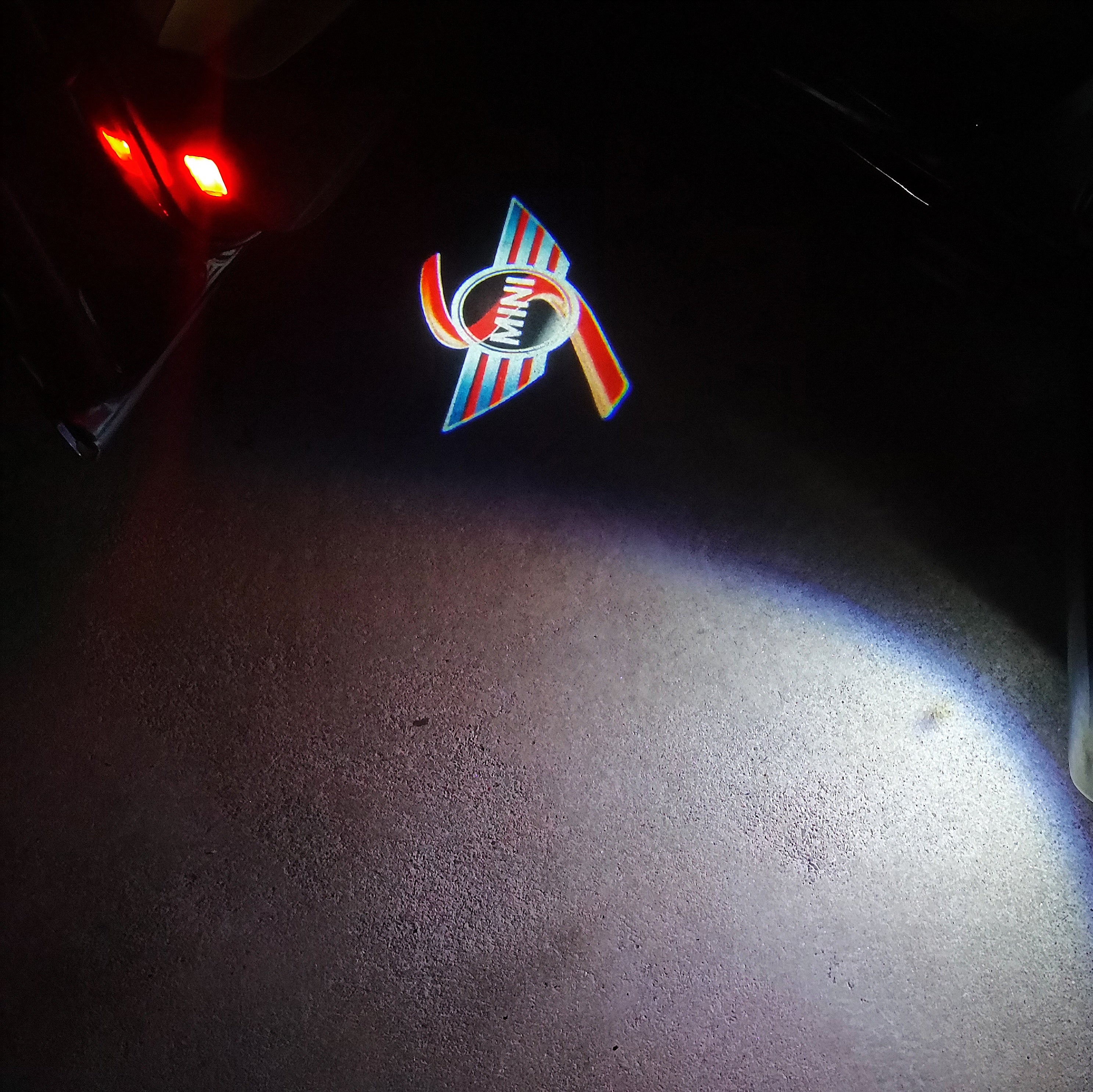 MINI S LOGO PROJECROTR LIGHTS Nr.53 (quantity  1 =  2 Logo Film /  2 door lights)