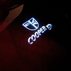 MINI  BRITISH NATIONAL FLAG WITH MINI  LOGO PROJECROTR LIGHTS Nr.39 (quantity  1 =  2 Logo Film /  2 door lights)