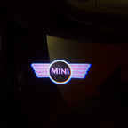 MINI ORIGINAL LOGO PROJECROTR LIGHTS Nr.22 (quantity  1 =  2 Logo Film /  2 door lights)