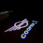 MINI COOPER S  LOGO PROJECROTR LIGHTS Nr.125 (quantity  1 =  2 Logo Film /  2 door lights)