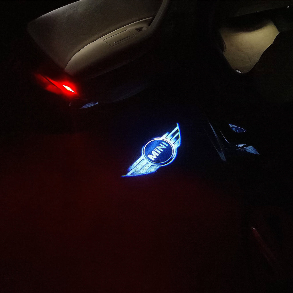 MINI ORIGINAL LOGO PROJECROTR LIGHTS Nr.06 (quantity  1 =  2 Logo Film /  2 door lights)
