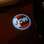 MINI JCW LOGO PROJECROTR LIGHTS Nr.74 (quantity  1 =  2 Logo Film /  2 door lights)