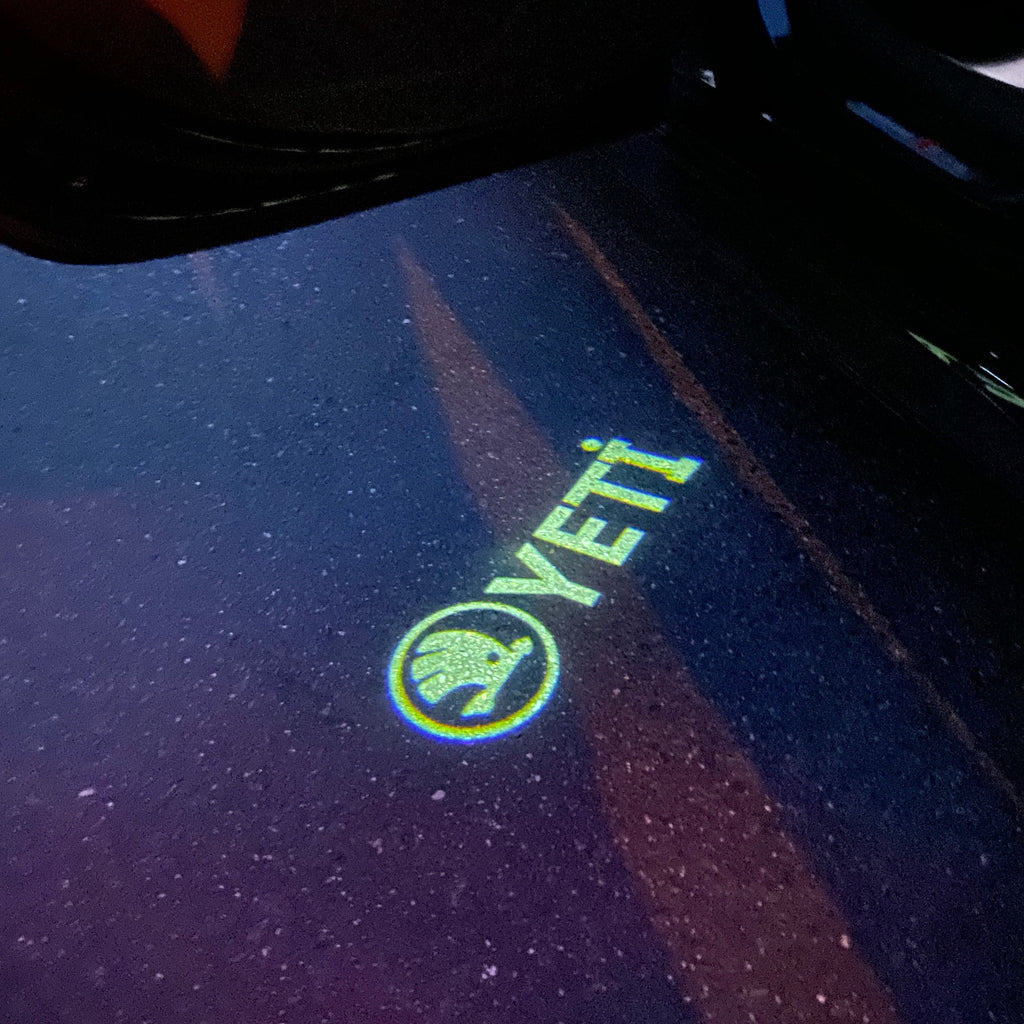 SKODA YETI LOGO LIGHTS Nr.111 (كمية 1 = 2 لوغو فيلم / 2 بواسطة الأضواء)