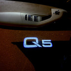 AUDI LOGO PROJECTOT LIGHTS Nr.101 (الكمية 1 = 2 Logo Films /2 أضواء الباب)