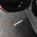 AUDI LOGO PROJECTOT LIGHTS Nr.69 (الكمية 1 = 2 Logo Films /2 أضواء الباب)