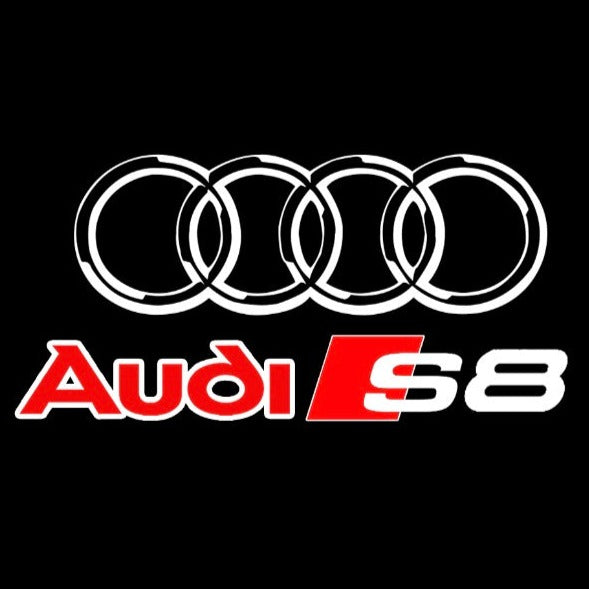 AUDI S8 LOGO PROJECTOT أضواء Nr.38 (الكمية 1 = 2 شعار الأفلام / 2 أضواء الباب)