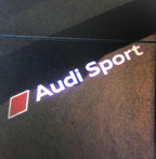 AUDI LOGO PROJECTOT LIGHTS Nr.69 (الكمية 1 = 2 Logo Films /2 أضواء الباب)