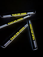 التعاون مع شركة سيارات الأجرة ، لوحة أبلى متحركة LED وأضواء أبواب شعار لسيارات mercedes benz E KLASSES