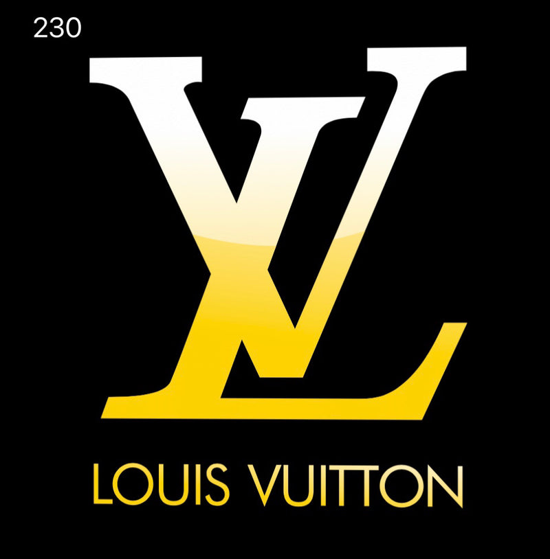 LOUIS VUITTON Logo Nr.218  ( quantity 1 = 1 sets /2 LOGO FILMS ) Collaboration Series