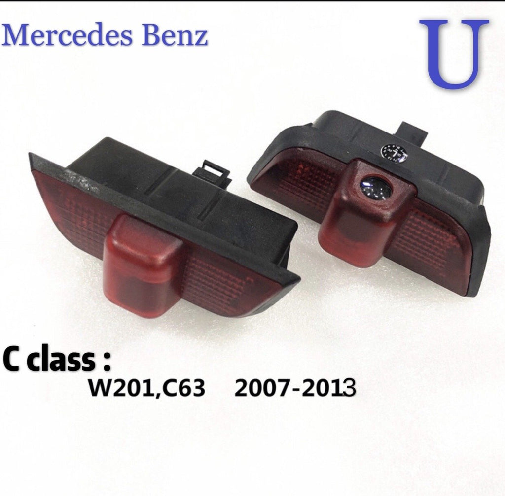 أضواء بروجكتور شعار MERCEDES BENZ رقم 01 (الكمية 1 = 1 مجموعة / 2 أضواء باب)