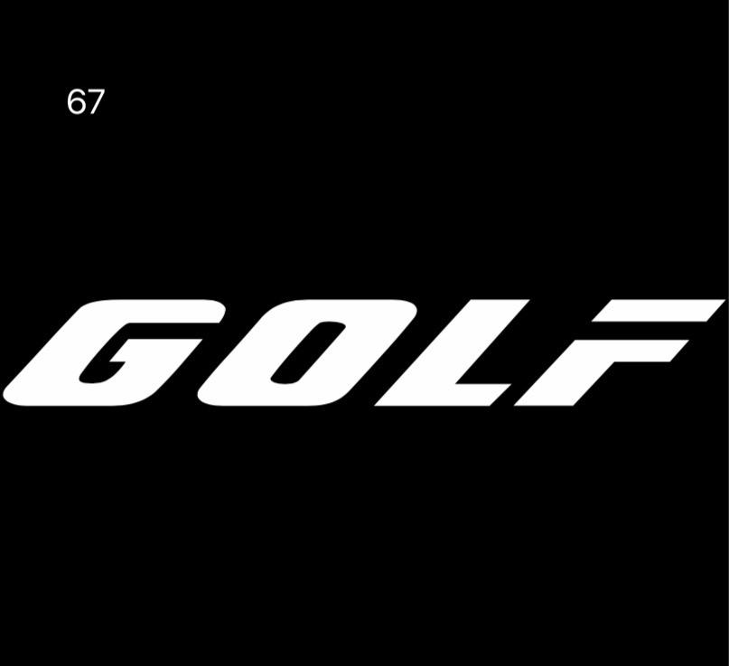 فولكس واجن باب أضواء GOLF Logo Nr. 31 (الكمية 1 = 2 شعار الأفلام / 2 أضواء الباب)