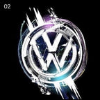 Fokkswagen Loophen Logاءة Logo Nr. 146 (الكمية 1 = 2 شعاري شعاري / 2 أضواء)