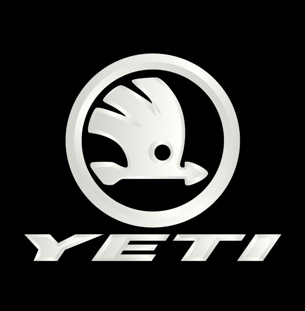 SKODA YETI LOGO  LIGHTS Nr.53 (quantity  1 =  2 Logo Film /  2 door lights)