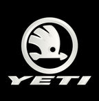 SKODA YETI LOGO  LIGHTS Nr.53 (quantity  1 =  2 Logo Film /  2 door lights)