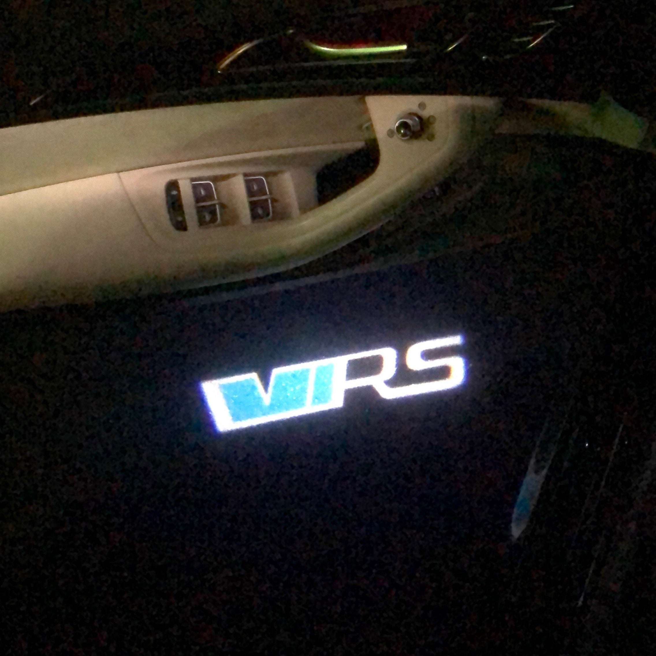 SKODA VRS LOGO PROJECTOT LIGHTS Nr.30 (quantity  1 =  2 Logo Film /  2 door lights)