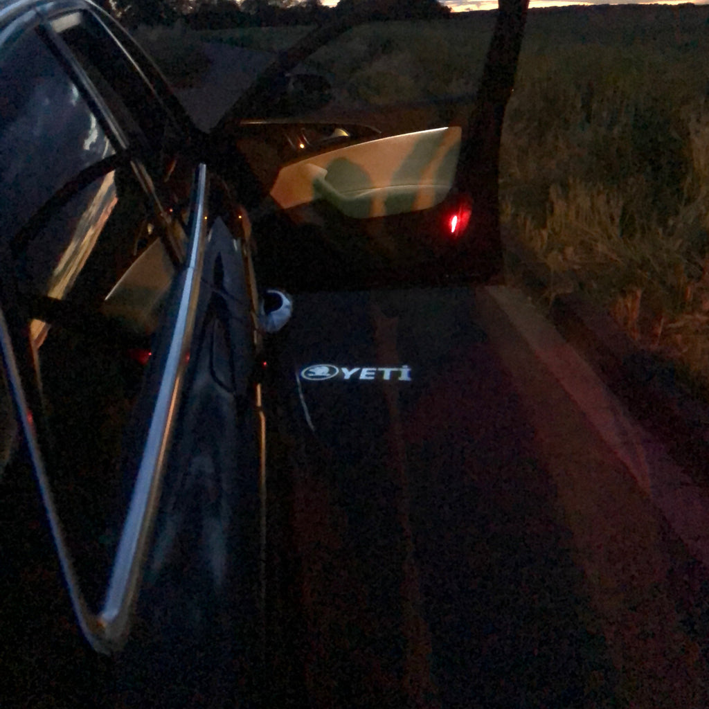 SKODA LOGO PROJECTOT أضواء Nr.118 (كمية 1 = 2 شعار فيلم / 2 أضواء الباب)