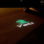 SKODA YETI LOGO PROJECTOT LIGHTS Nr.75  (quantity  1 =  2 Logo Film /  2 door lights)