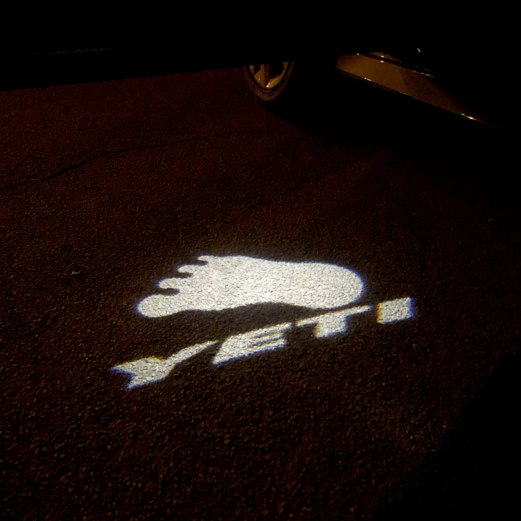 SKODA LOGO PROJECTOT LIGHTS Nr.71 (الكمية 1 = 2 شعار فيلم / 2 أضواء الباب)