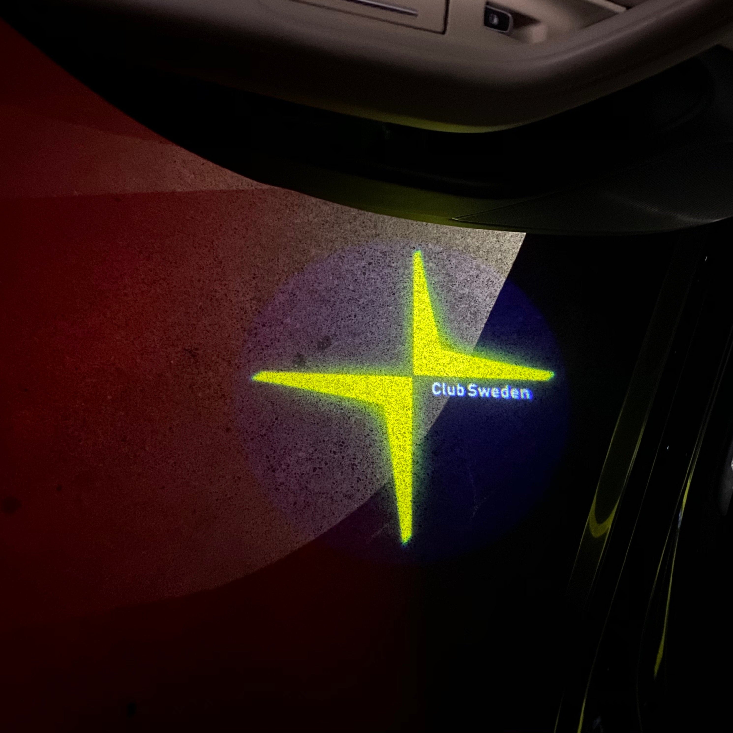 POLESTAR LOGO PROJECROTR LIGHTS Nr.74 (quantity  1 =  2 Logo Film /  2 door lights)