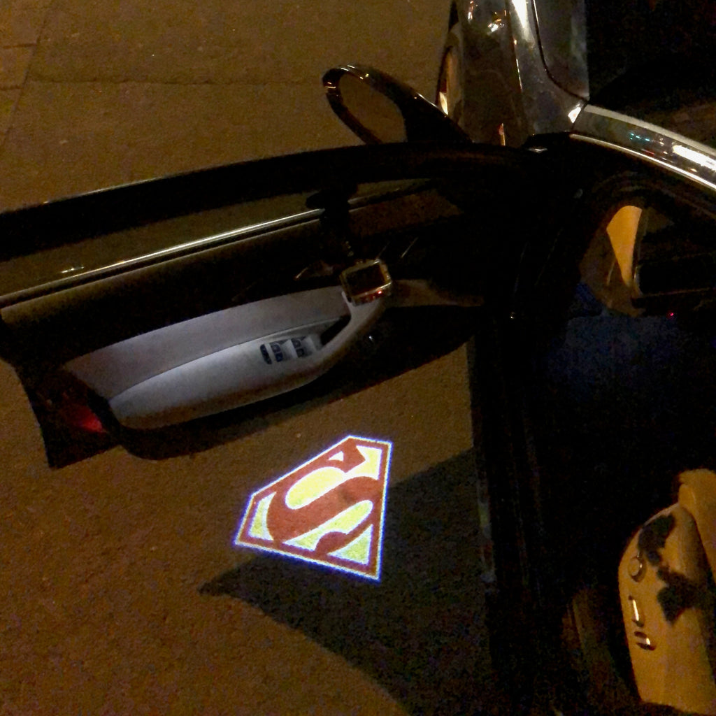 Super Man Logo door lights Nr.241  (quantity 1 = 2 Logo Films /2 door lights）DC Heroes Logo