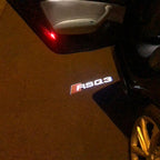AUDI LOGO PROJECTOT LIGHTS Nr.60 (الكمية 1 = 2 Logo Films /2 أضواء الباب)