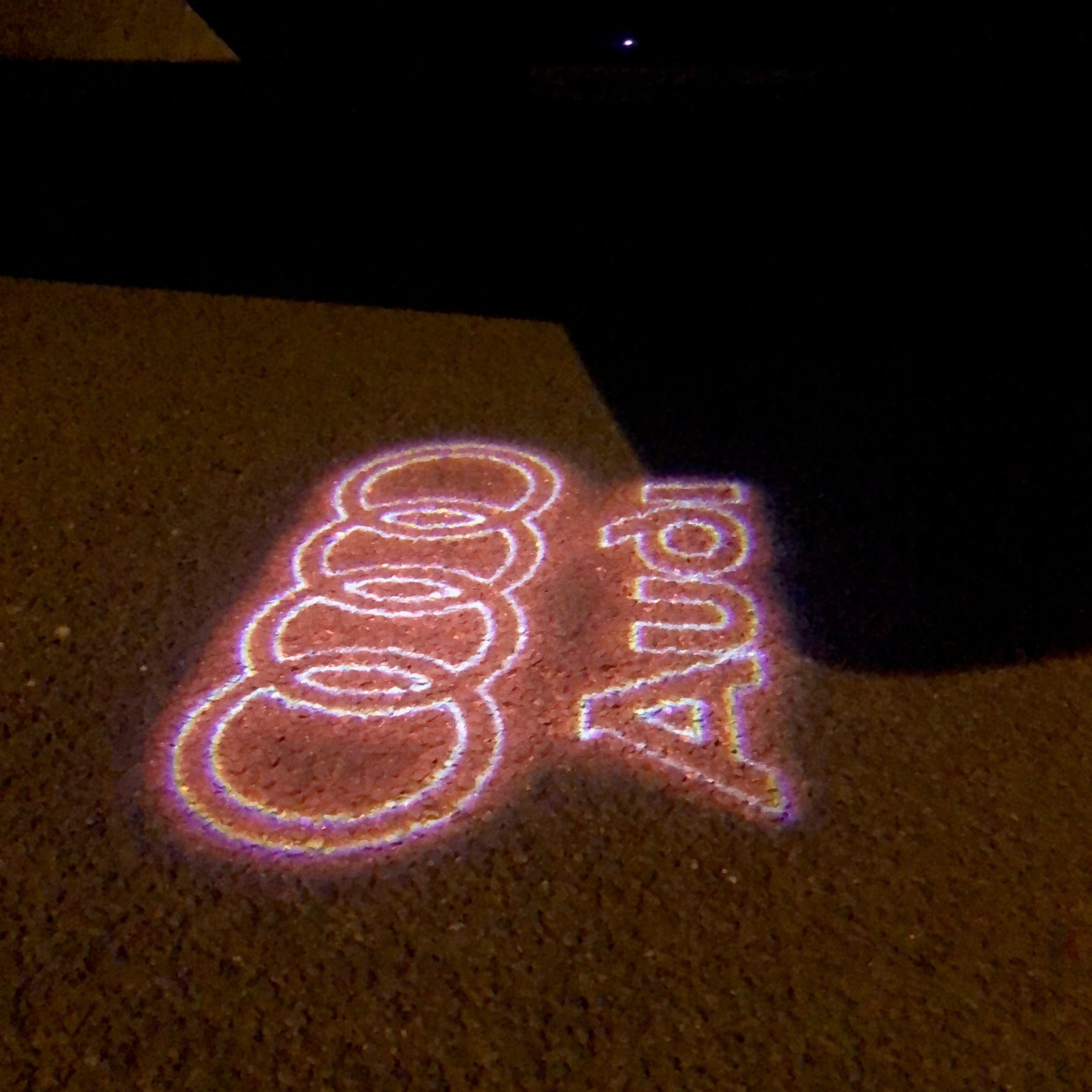 AUDI LOGO PROJECTOT LIGHTS Nr.19 (الكمية 1 = 2 Logo Films /2 أضواء الباب)