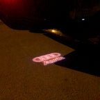 AUDI LOGO PROJECTOT LIGHTS Nr.19 (الكمية 1 = 2 Logo Films /2 أضواء الباب)