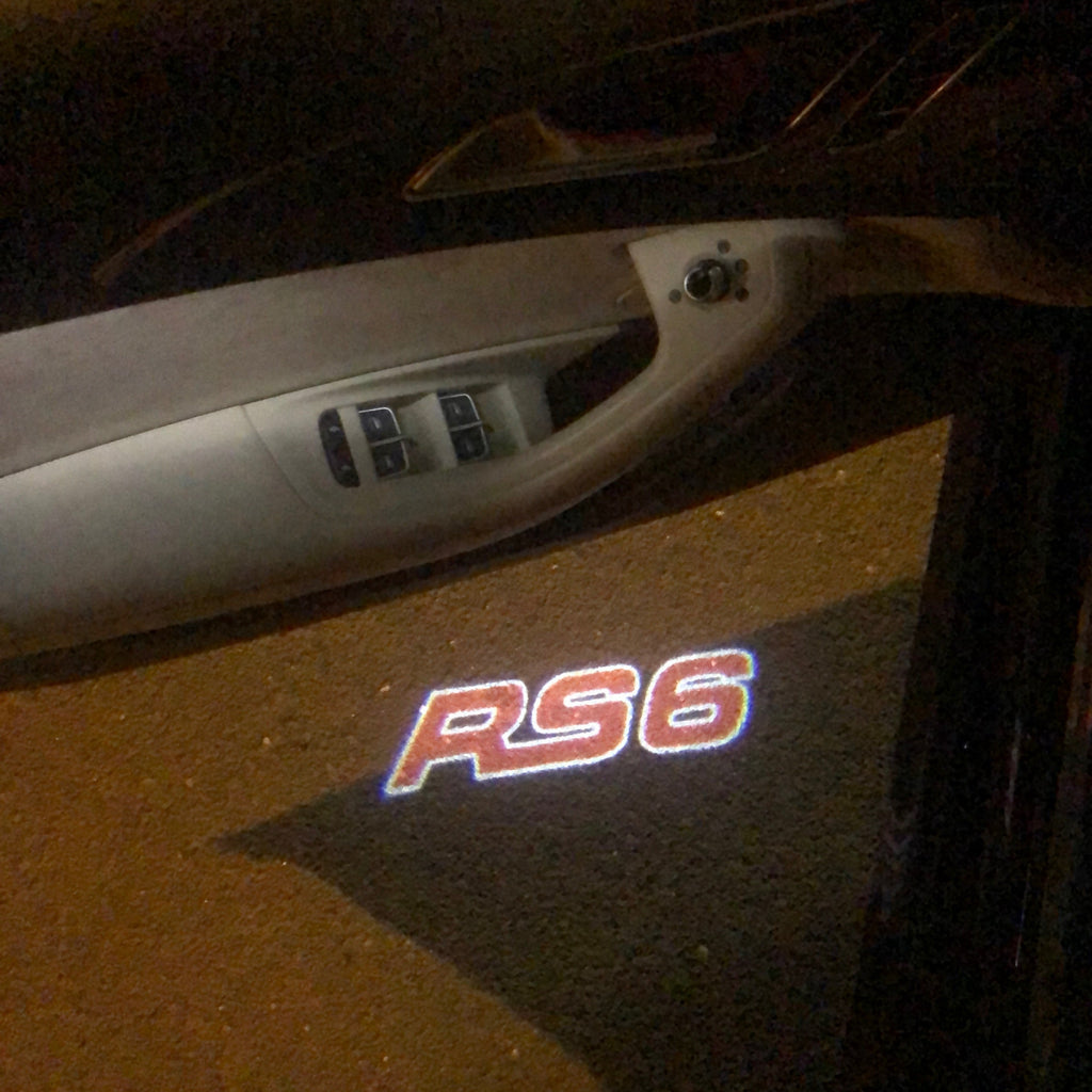 AUDI LOGO PROJECTOT LIGHTS Nr.76 (الكمية 1 = 2 شعار الأفلام / 2 أضواء الباب)