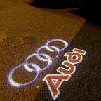 AUDI LOGO PROJECTOT LIGHTS NR. 18 (الكمية 1 = 2 Logo Films /2 door lights）
