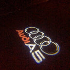 AUDI LOGO PROJECTOT LIGHTS Nr.43 (الكمية 1 = 2 Logo Films /2 أضواء الباب)