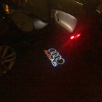 AUDI LOGO PROJECTOT LIGHTS Nr.43 (الكمية 1 = 2 Logo Films /2 أضواء الباب)