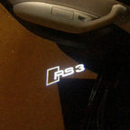 AUDI LOGO PROJECTOT LIGHTS Nr.120 (الكمية 1 = 2 Logo Films /2 أضواء الباب)