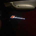 AUDI LOGO PROJECTOT LIGHTS Nr.70 (الكمية 1 = 2 Logo Films /2 أضواء الباب)