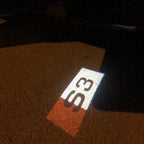 AUDI LOGO PROJECTOT LIGHTS Nr.129 (الكمية 1 = 2 شعار الأفلام / 2 أضواء الباب)
