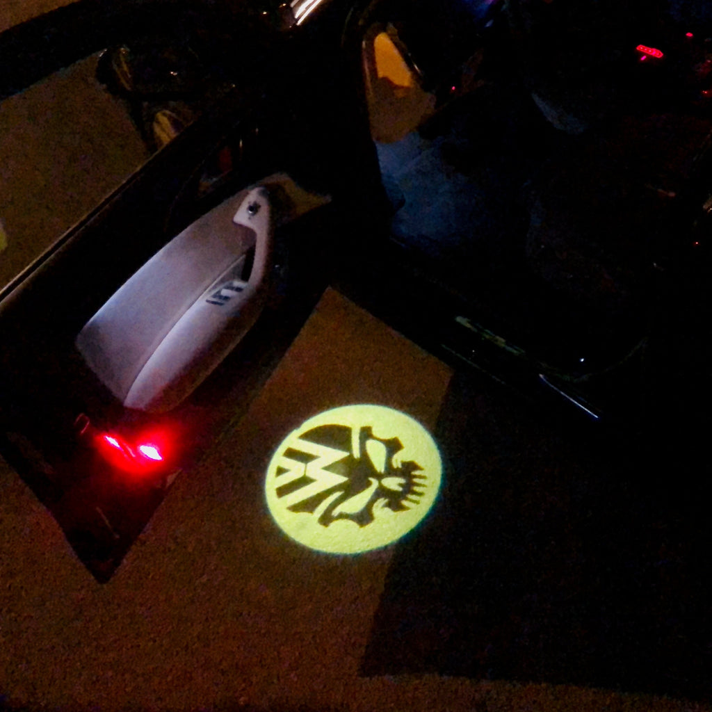 شعار فولكس فاجن أضواء الباب رقم. 15 (الكمية 1 = 2 فيلم شعار / 2 مصباح باب