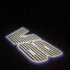 AUDI LOGO PROJECTOT LIGHTS Nr.19 (الكمية 1 = 2 Logo Films /2 أضواء الباب)